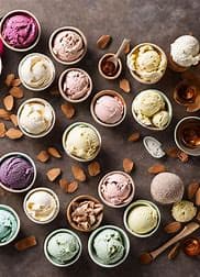 Selection of Ice Creams